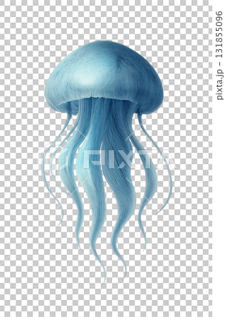 月光に浮かぶクラゲ — Moonlit Jellyfish in the Night Sea 131855096