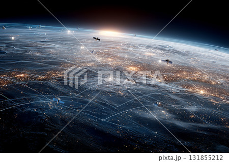 宇宙開発と人工衛星通信ネットワーク 131855212