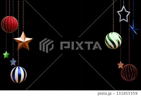 3D素材_クリスマスオーナメント 131855359