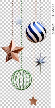 3D material_Christmas ornaments 3D material_Christmas ornaments 131855414