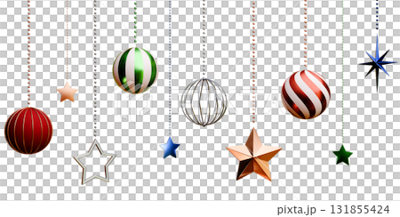 3D素材_聖誕飾品 3D素材_聖誕飾品 131855424