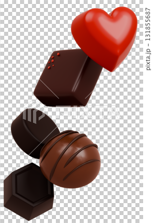 3D chocolate material 131855687