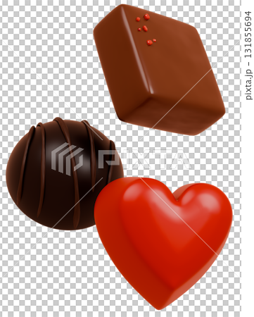 3D chocolate material 131855694