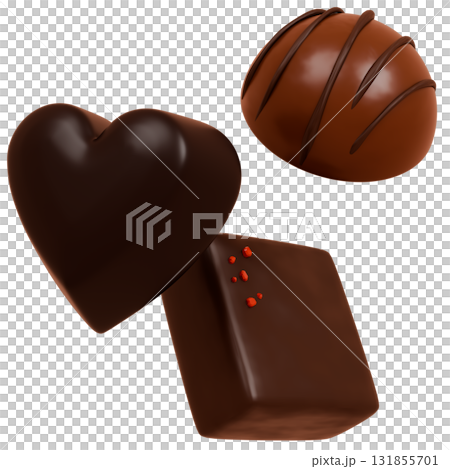 3D chocolate material 131855701