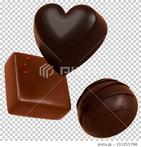 3D巧克力材質 131855706