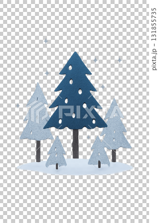 雪中的冬樹 131855735