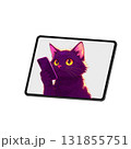 タブレットに映る猫ちゃん　何を話してる？？　ニッチなイラスト　グッズなど 131855751