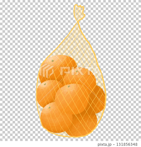 orange fruit in a mesh bag orange fruit in a mesh bag 131856348
