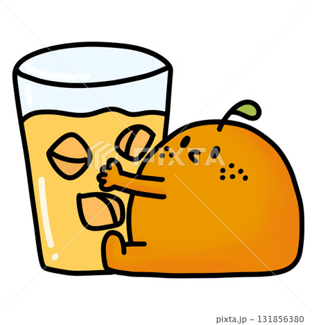 illustration of a glass of orange juice cartoon illustration of a glass of orange juice cartoon 131856380
