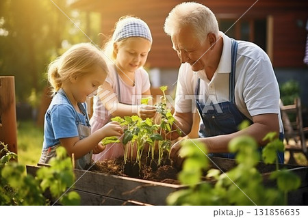 Generations Bonding in the Garden. Generative ai Generations Bonding in the Garden. Generative ai 131856635