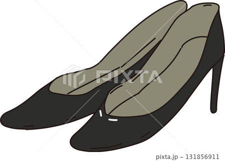 ハイヒール_Black イラスト 131856911