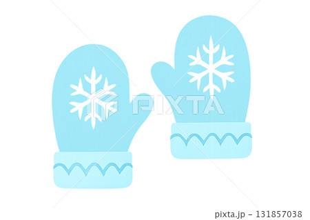 冬のかわいい手袋 — Cute Winter Mittens 131857038