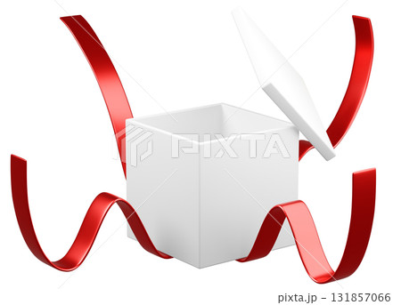 3Dイラスト_プレゼント_赤 131857066