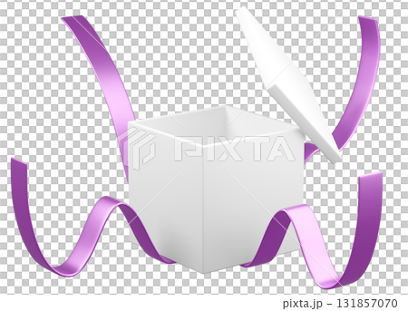 3D illustration_present_purple 3D illustration_present_purple 131857070