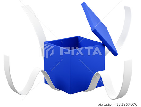 3Dイラスト_プレゼント_青 3Dイラスト_プレゼント_青 131857076