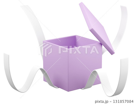 3Dイラスト_プレゼント_紫 3Dイラスト_プレゼント_紫 131857084
