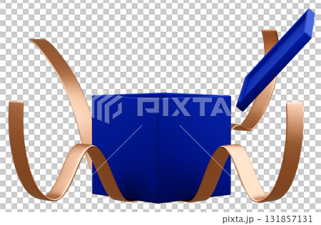 3D illustration_present_blue 131857131