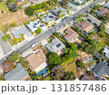 Aerial view of houses in Oceanside town in San Diego, California. USA 131857486