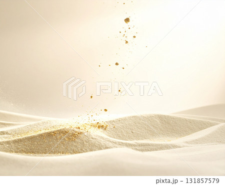 金粉と淡い光が舞う上品で雅な和風背景 131857579