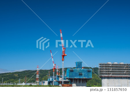 新名神高速道路工事現場風景　大阪府枚方市 131857650