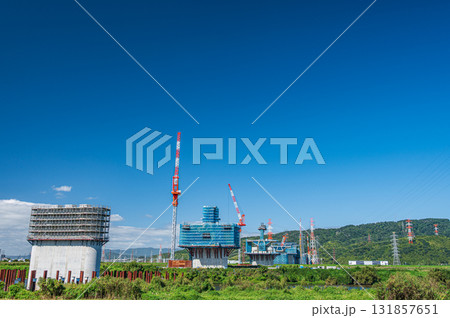 新名神高速道路工事現場風景　大阪府枚方市 131857651