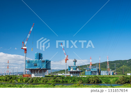 新名神高速道路工事現場風景　大阪府枚方市 131857654