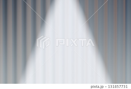 背景素材_幕とスポットライト_白 131857731