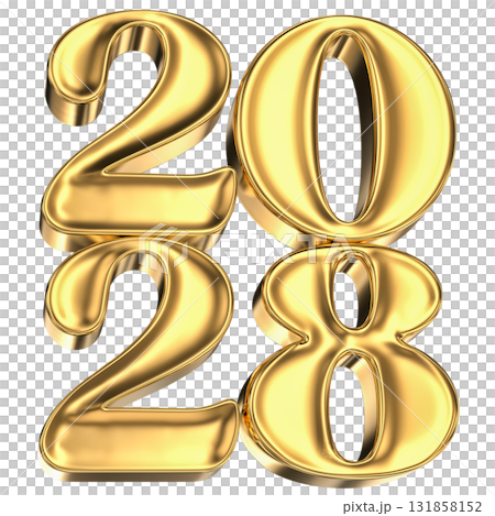 Number 2028 gold 3D For New Year 2028 Number 2028 gold 3D For New Year 2028 131858152