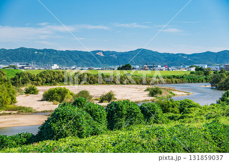 木津川風景 京都府八幡市 木津川風景 京都府八幡市 131859037
