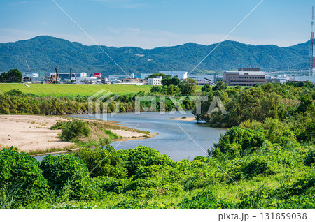 木津川風景 京都府八幡市 木津川風景 京都府八幡市 131859038