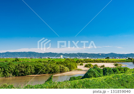 木津川風景 京都府八幡市 木津川風景 京都府八幡市 131859040