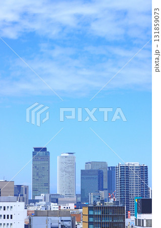 愛知県名古屋市、名古屋駅前超高層ビル群の風景 131859073