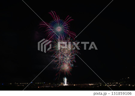 袋井市のふくろい遠州の花火の風景(静岡県) 131859106