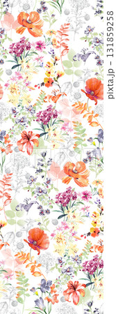 Assorted Handpainted Floral Cartoon And Nature Patterned Decorative Paper Collection 131859258