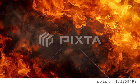 灼熱の炎の背景デザイン 灼熱の炎の背景デザイン 131859498