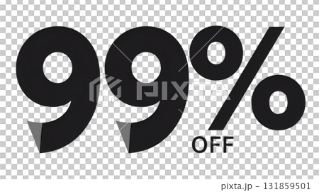 白背景に99%offのデザイン 131859501