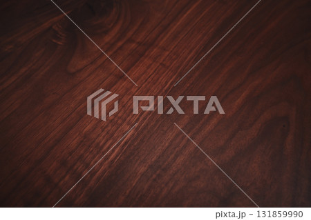 Closeup toned black walnut surface with oil finish Closeup toned black walnut surface with oil finish 131859990