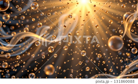 A large wall hanging that prominently features abstract  131860088