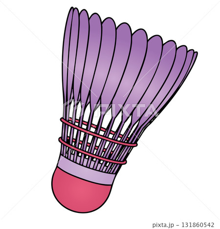 Badminton Shuttlecock Violet Illustration Transparent Background Sport Gear Doodle Badminton Shuttlecock Violet Illustration Transparent Background Sport Gear Doodle 131860542