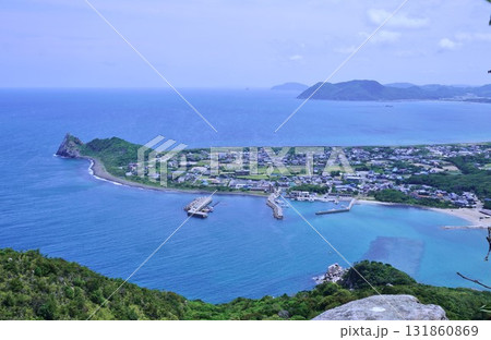 糸島　立石山頂上より芥屋の大門 131860869