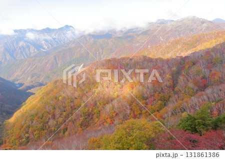 栃木 日光 中禅寺湖展望台付近からの眺望(足尾側) 栃木 日光 中禅寺湖展望台付近からの眺望(足尾側) 131861386