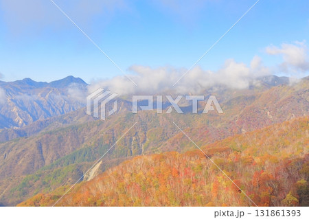 栃木　日光　中禅寺湖展望台付近からの眺望（足尾側） 131861393