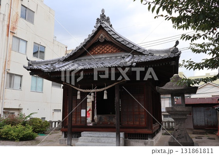 別府市　波止場神社・別府築港之碑 131861811