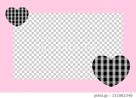 Cute rectangle pastel pink frame with black heart for Valentine's Day, decoration, polaroid photo, template, social media post, poster, book cover, sticky note, school name card, paper design Cute rectangle pastel pink frame with black heart for Valentine's Day, decoration, polaroid photo, template, social media post, poster, book cover, sticky note, school name card, paper design 131862340
