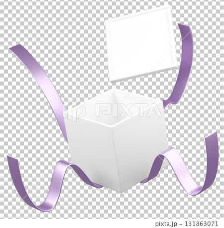 3Dイラスト_プレゼント_紫 3Dイラスト_プレゼント_紫 131863071