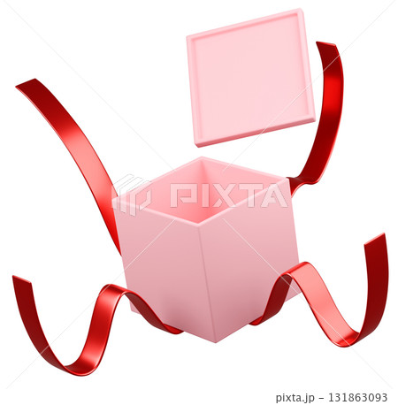 3Dイラスト_プレゼント_ピンク 3Dイラスト_プレゼント_ピンク 131863093