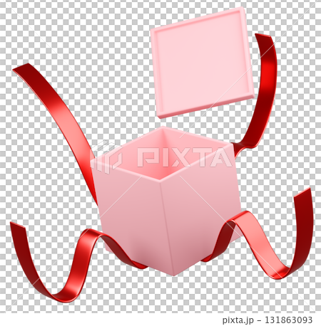 3Dイラスト_プレゼント_ピンク 3Dイラスト_プレゼント_ピンク 131863093