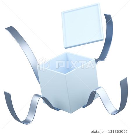 3Dイラスト_プレゼント_水色 3Dイラスト_プレゼント_水色 131863095