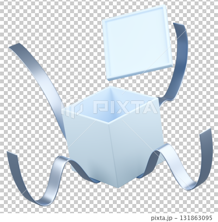 3D illustration_present_light blue 131863095