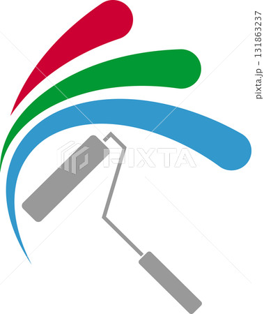 Paint blobs, painter logo, painter illustration 131863237